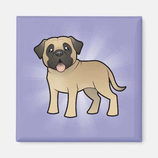 Aimant Mastiff de dessin animé / Bullmastiff (Devant)