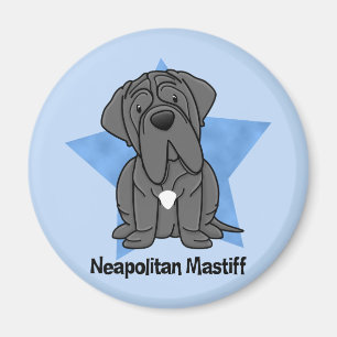 Aimant Mastiff napolitain d'étoile de Kawaii