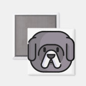 Aimant Mastiff tibétain (Recto/Verso)