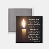 Aimant Mat 5:16 (Recto/Verso)