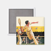 Aimant Match de tennis de Doubles (Recto/Verso)