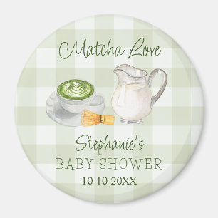 Aimant Matcha Green Tea En vichy Baby shower Prix Raffle
