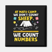 Aimant Math Camp Math Camper Mathematician Camping Mathem (Devant)