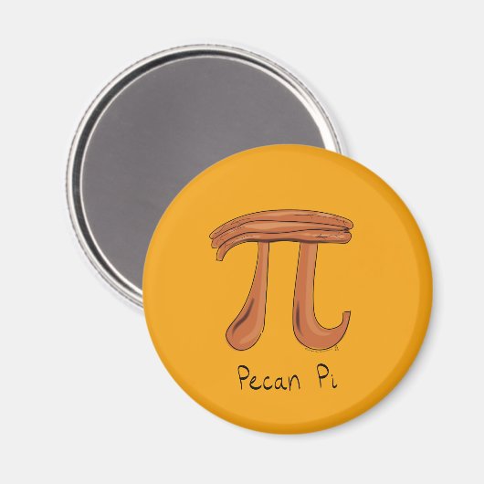 Aimant Math drôle Pecan Pi Thanksgiving Automne (Recto/Verso)