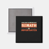 Aimant Math Enseignant Math Math est important (Recto/Verso)