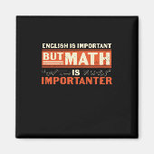 Aimant Math Enseignant Math Math est important (Devant)