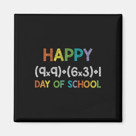 Aimant Math Formula 100 Jours D'École 100ème Jour Fun Cut (Devant)