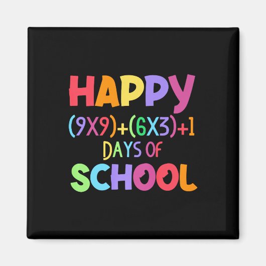 Aimant Math Formula 100 Jours D'École Drôle Enseignant Ma (Devant)