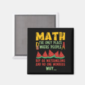 Aimant Math Le seul endroit où les gens achètent 66 Water (Recto/Verso)