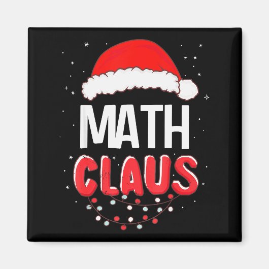 Aimant Math Santa Claus Christmas Matching Costume (Devant)