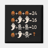 Aimant Math Teacher Halloween Algebra Operation Mathemati (Devant)