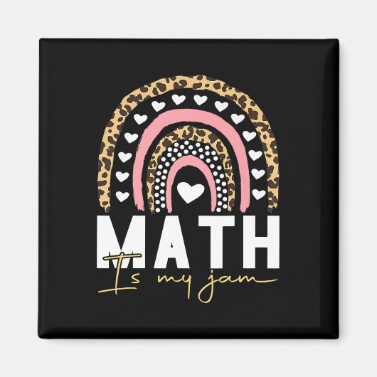 Aimant Math Teacher - Math Is My Jam (Devant)