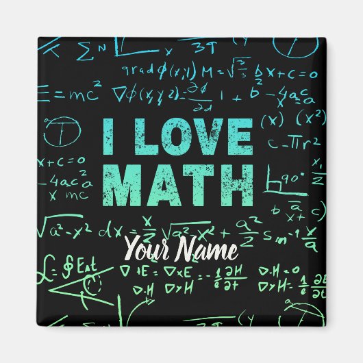 Aimant Math Teacher or Mathematics Professeur et étudiant (Devant)