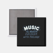 Aimant Mathématiques musicales avec des sentiments Citati (Recto/Verso)