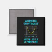 Aimant Mathletics Travaille Mes Quadriceps Professeur d'a (Recto/Verso)