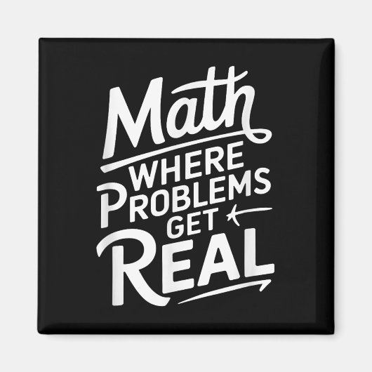 Aimant Maths où les problèmes deviennent réels (Devant)
