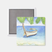 Aimant Matin à Bali Aquarelle (Recto/Verso)