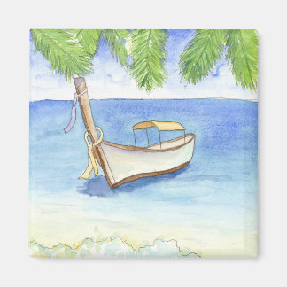 Aimant Matin à Bali Aquarelle