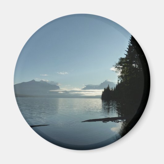 Aimant Matin au lac McDonald dans le parc national des Gl (Devant)