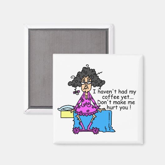 Aimant Matin Avant Humour Café (Recto/Verso)