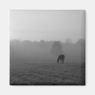 Aimant Matin de campagne en nuances de gris