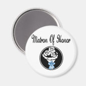 Aimant Matron d'honneur (Recto/Verso)