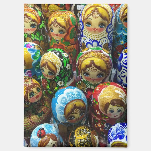 Aimant Matryoshka Poupées Souvenir Kiosque Voyage Photo (Recto)