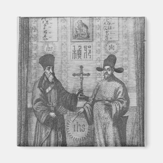 Aimant Matteo Ricci et Paulus Li (Devant)