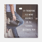 Aimant Matthew 28:19 Go and make disciples of toutes nati (Devant)