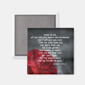 Aimant Matthieu 11:28-30 (Recto/Verso)