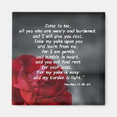 Aimant Matthieu 11:28-30 (Devant)