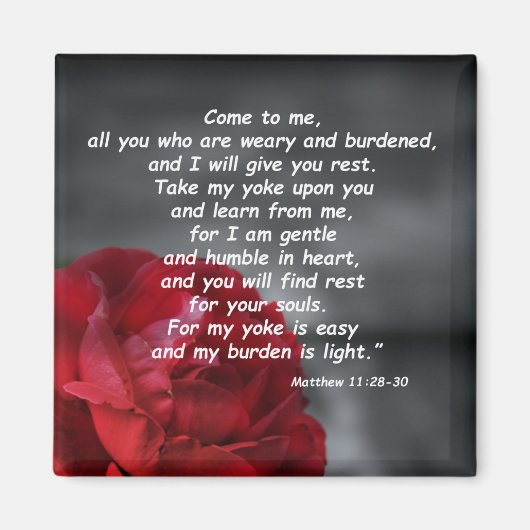 Aimant Matthieu 11:28-30 (Devant)