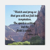 Aimant Matthieu 26:41 (Devant)