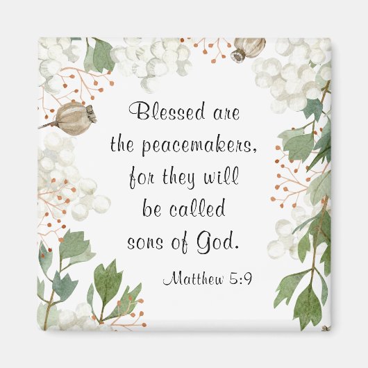 Aimant Matthieu 5 9 Heureux sont les Peacemakers Béatitud (Devant)