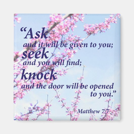 Aimant Matthieu 7:7 (Devant)