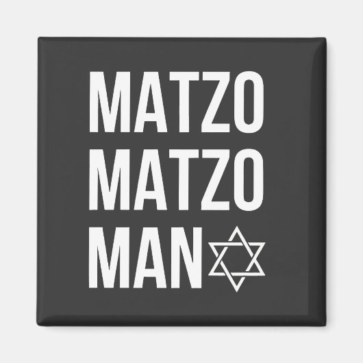 Aimant Matzo Matzo Man Jewish Hanoukka (Devant)