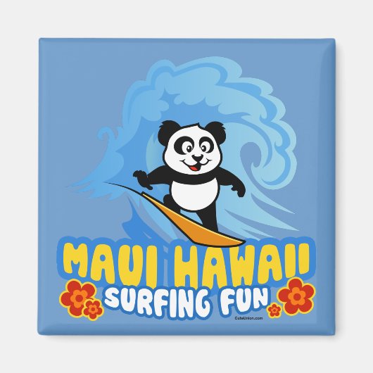 Aimant Maui Surf Panda (Devant)
