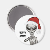 Aimant Mauvais Alien, Lourds Noël ! (Recto/Verso)