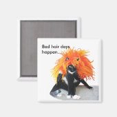 Aimant Mauvais jours de cheveux (Recto/Verso)