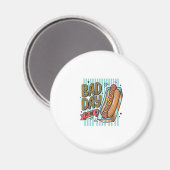 Aimant Mauvaise Journée Hot Dog Retro Vector Conception d (Recto/Verso)