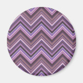 Aimant Mauve zigzag stripes (Devant)