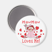 Aimant MawMaw Love's me Rag Doll (Recto/Verso)