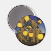 Aimant Maxfield Parrish Les Porteuses de Lanternes 1908 V (Recto/Verso)