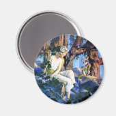 Aimant Maxfield Parrish's Fair Princess et les Gnomes (Recto/Verso)
