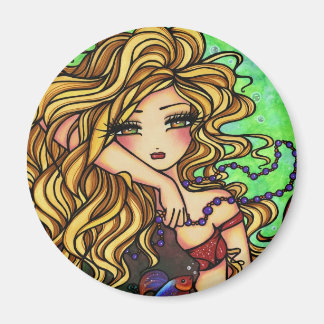 Aimant "Maxine" Sirène Beta Poisson Imaginaire Fairy Art