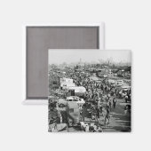 Aimant Maxwell Street Chicago Circa 1950's Flea Market T (Recto/Verso)