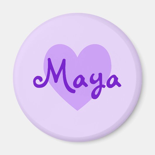 Aimant Maya en violet (Devant)