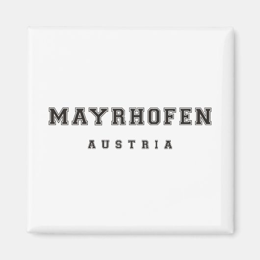 Aimant Mayrhofen Autriche (Devant)
