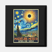 Aimant Mazatlan Mexique Total Solar Eclipse 2024 Starry N (Devant)