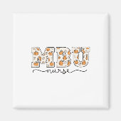 Aimant Mbu Infirmière Citrouille Automne Mère (Devant)